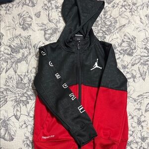 Jordan Kids Black and Red Raincoat